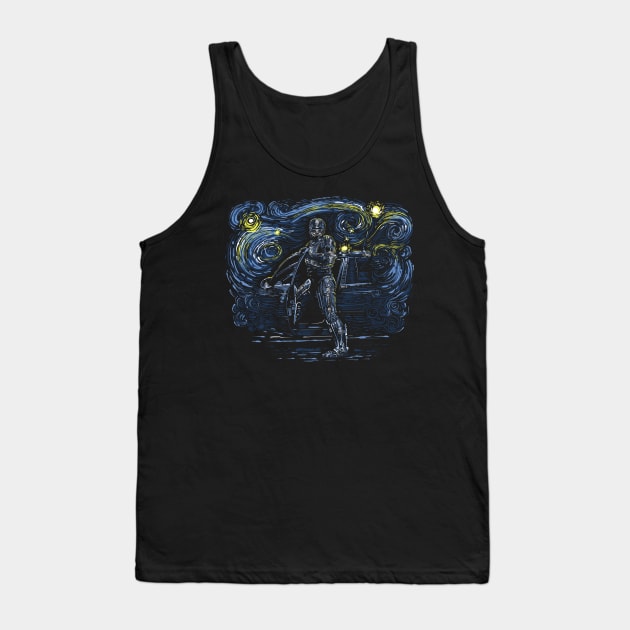 Starry Cop Tank Top by Zascanauta